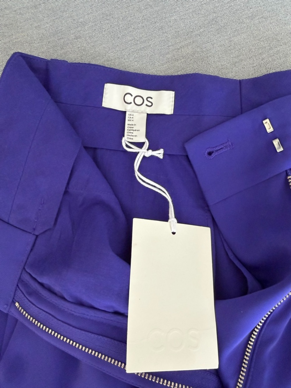 COS Electric Purple Tailored Pants - Picture 4 of 5